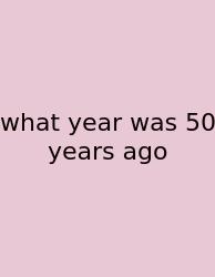 What Year Was 50 Years Ago
