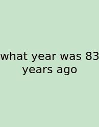 What Year Was 83 Years Ago